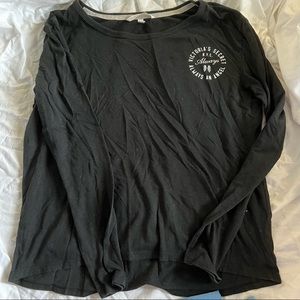 Victoria’s Secret Always An Angel NYC black Long Sleeve Shirt Size S Small.